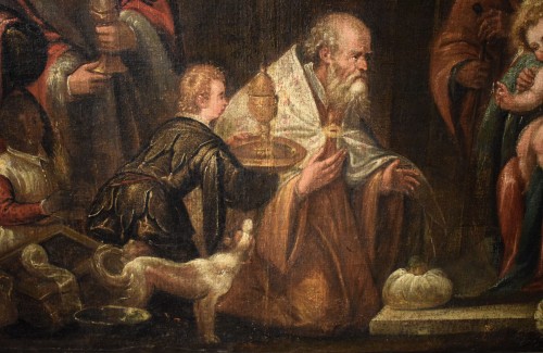Nativité et Adoration des Mages,  artiste vénitien fin du XVIe siècle - Renaissance